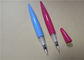 Lápis líquido plástico do lápis de olho dos PP que empacota alguma forma 125,3 * 8.7mm do pimentão da cor
